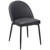 STUHL Echtleder Schwarz  - Schwarz, Design, Leder/Metall (51.5/81.5/61cm) - Livetastic