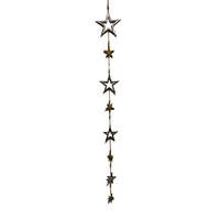 GIRLANDE Holz, Metall  - Silberfarben/Braun, LIFESTYLE, Holz/Metall (150cm) - X-Mas