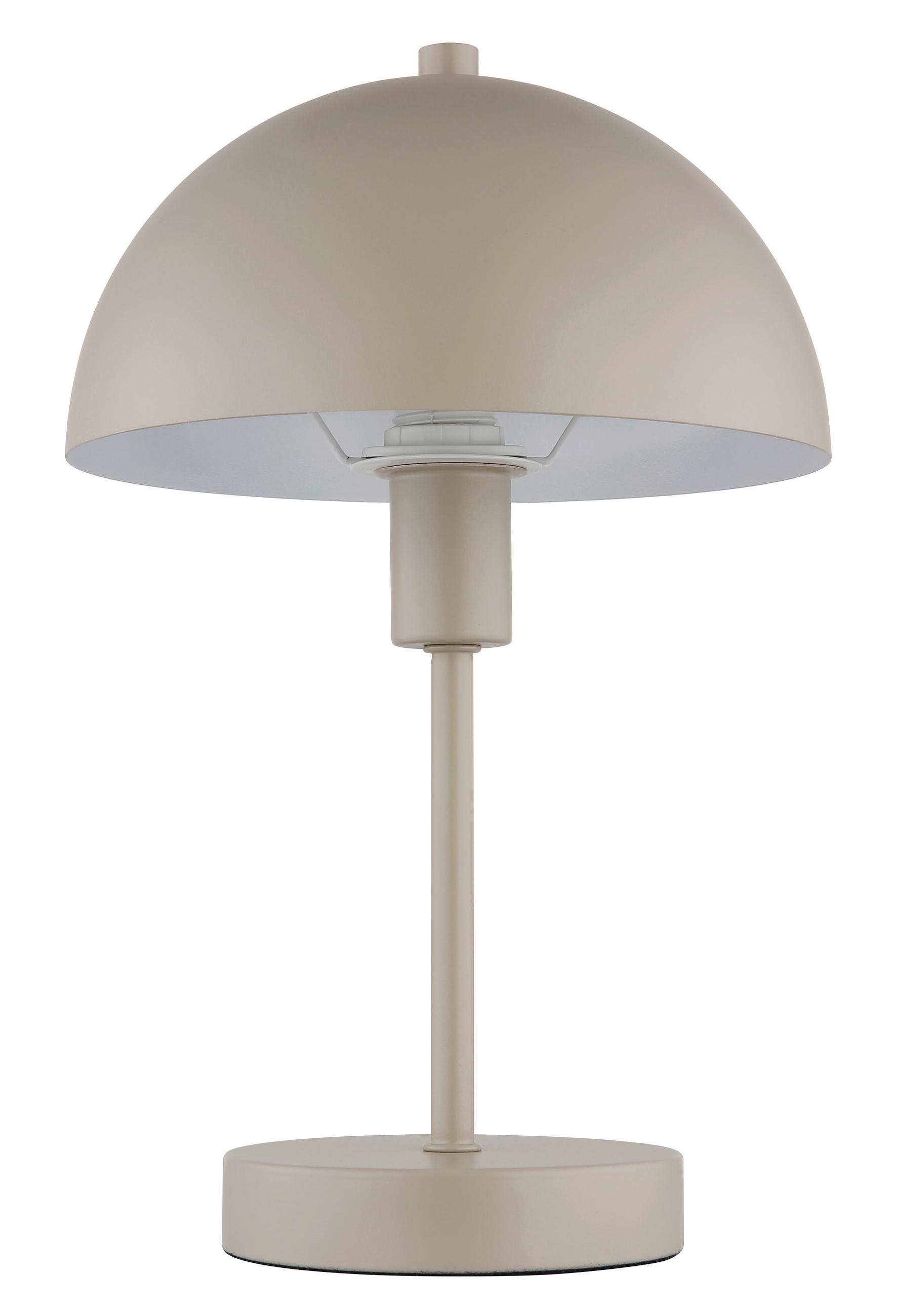 STOLNÍ LAMPA, E14, 20 cm - průhledné/pískové barvy, Design, kov/plast (20cm) - Globo