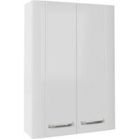 HÄNGESCHRANK 50/73/18 cm  - Chromfarben/Weiß Hochglanz, MODERN, Glas/Holzwerkstoff (50/73/18cm) - Sadena