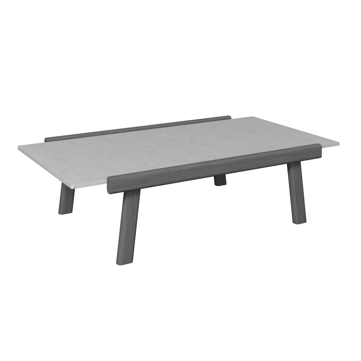 LOUNGETISCH 135/77/36 cm Holz, Kunststoff  - Graphitfarben/Grau, ROMANTIK / LANDHAUS, Holz/Kunststoff (135/77/36cm) - Dieter Knoll