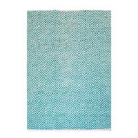 FLACHWEBETEPPICH 160/230 cm Türkis  - Türkis, KONVENTIONELL, Textil (160/230cm)