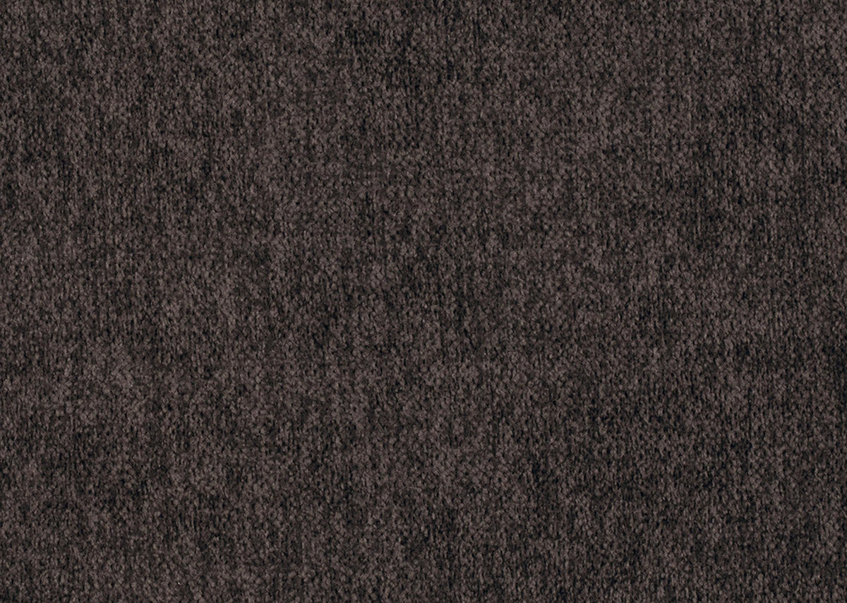 ECKSOFA in Chenille, Mikrofaser Mokka  - Schwarz/Mokka, Design, Textil/Metall (157/299cm) - Dieter Knoll