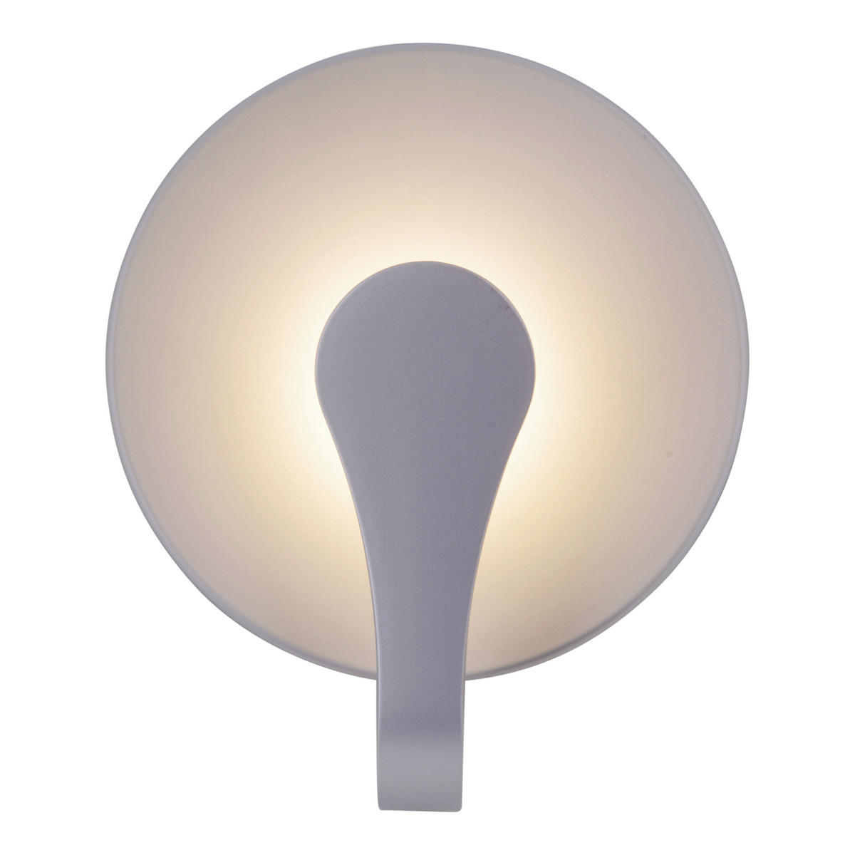 LED-WANDLEUCHTE Stan 19 cm  - Silberfarben, Basics, Kunststoff/Metall (19cm) - Näve