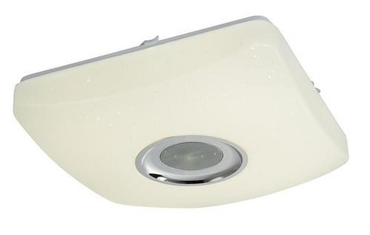 LED SVJETILJKA STROPNA Ayleen  - bijela/boje kroma, Basics, metal/plastika (36,5/36,5/9cm) - Globo