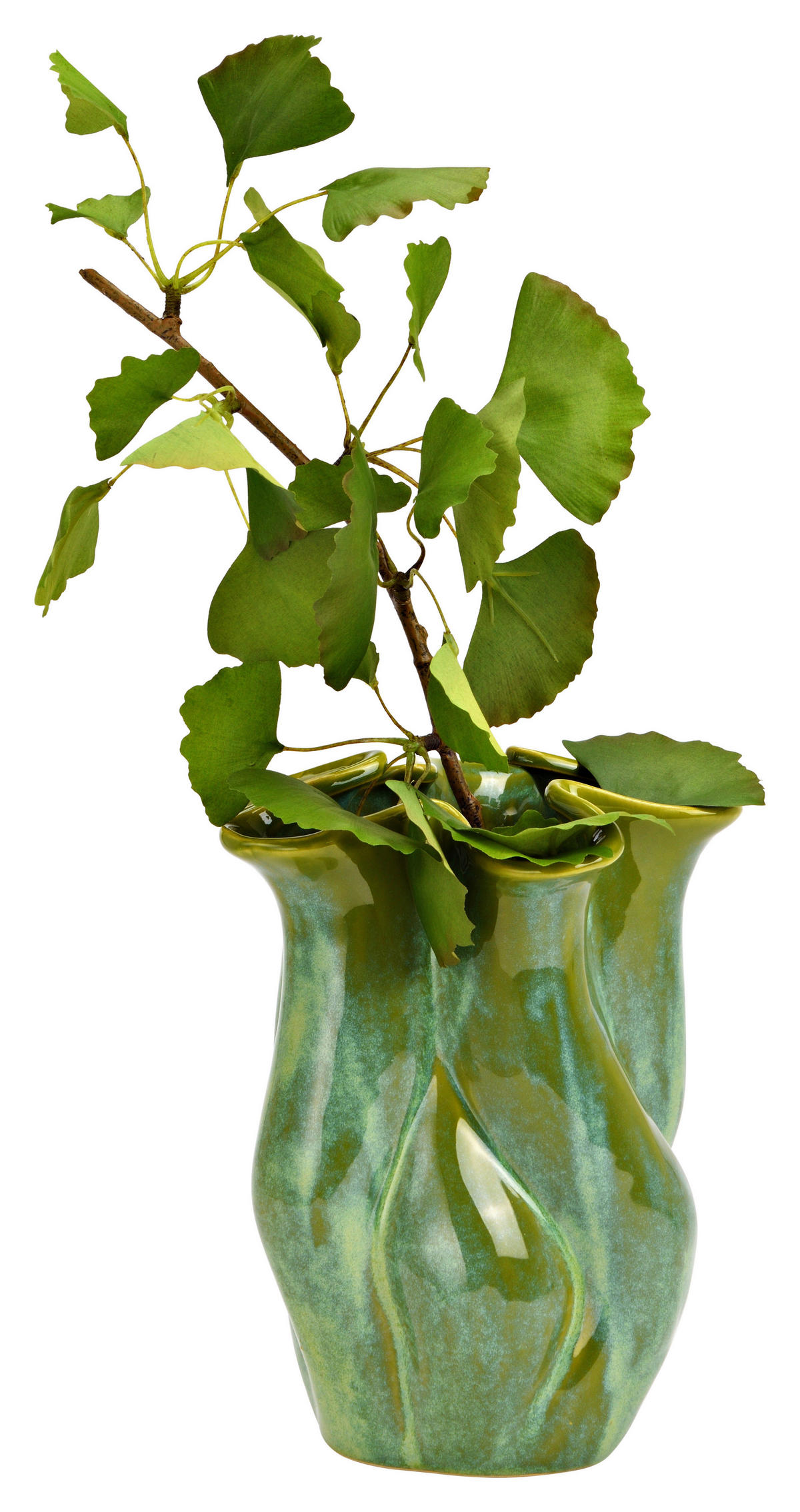 VASE  - Grün, Basics, Keramik (19,7/24,3/19,5cm)