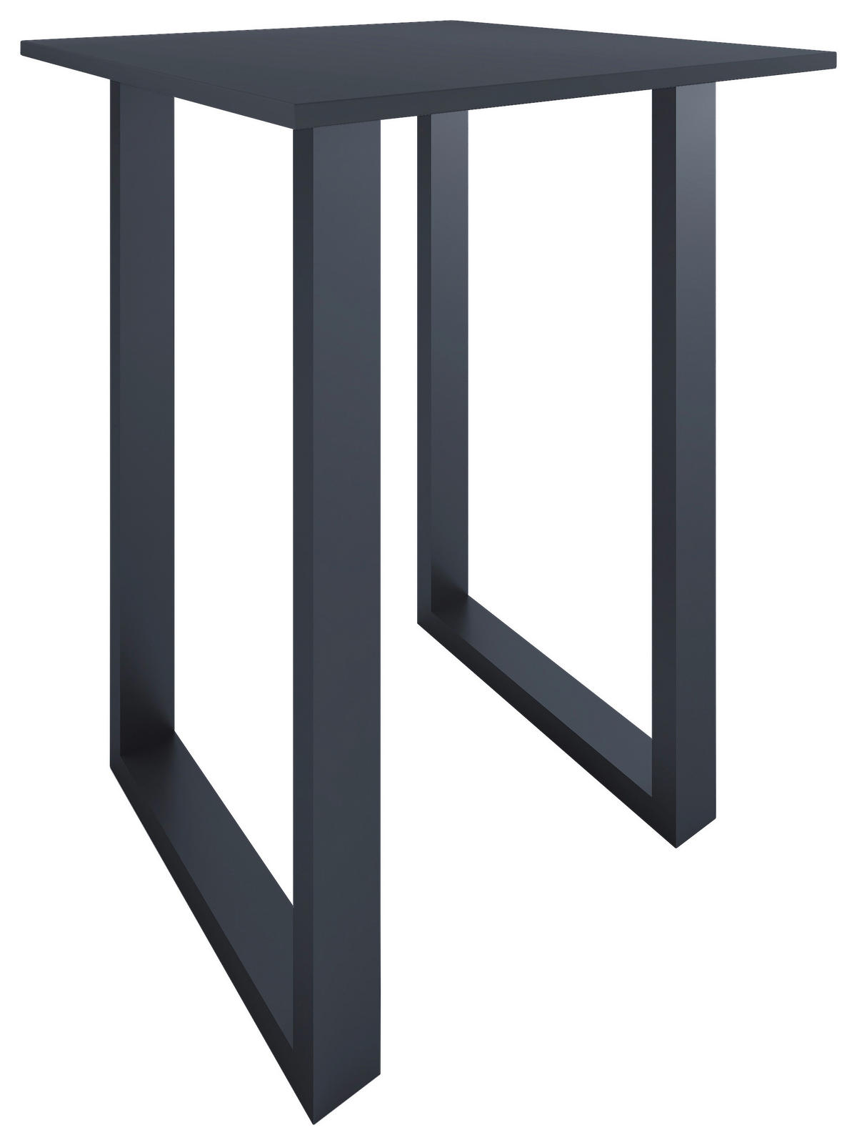 BARBORD i metall, trämaterial  80/80/102 cm  - silver/svart, Klassisk, metall/trämaterial (80/80/102cm)