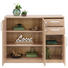 KOMMODE Sonoma Eiche - Silberfarben/Schwarz, Basics, Holzwerkstoff/Metall (106/84/36cm) - Xora