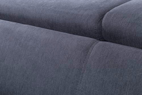 CANAPEA EXTENSIBILĂ textil gri-albăstrui