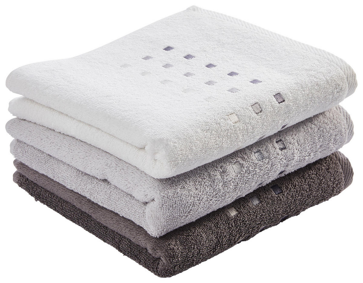 HANDTUCH Quattro Weiß  - Weiß, Basics, Textil (50/100cm) - Esposa