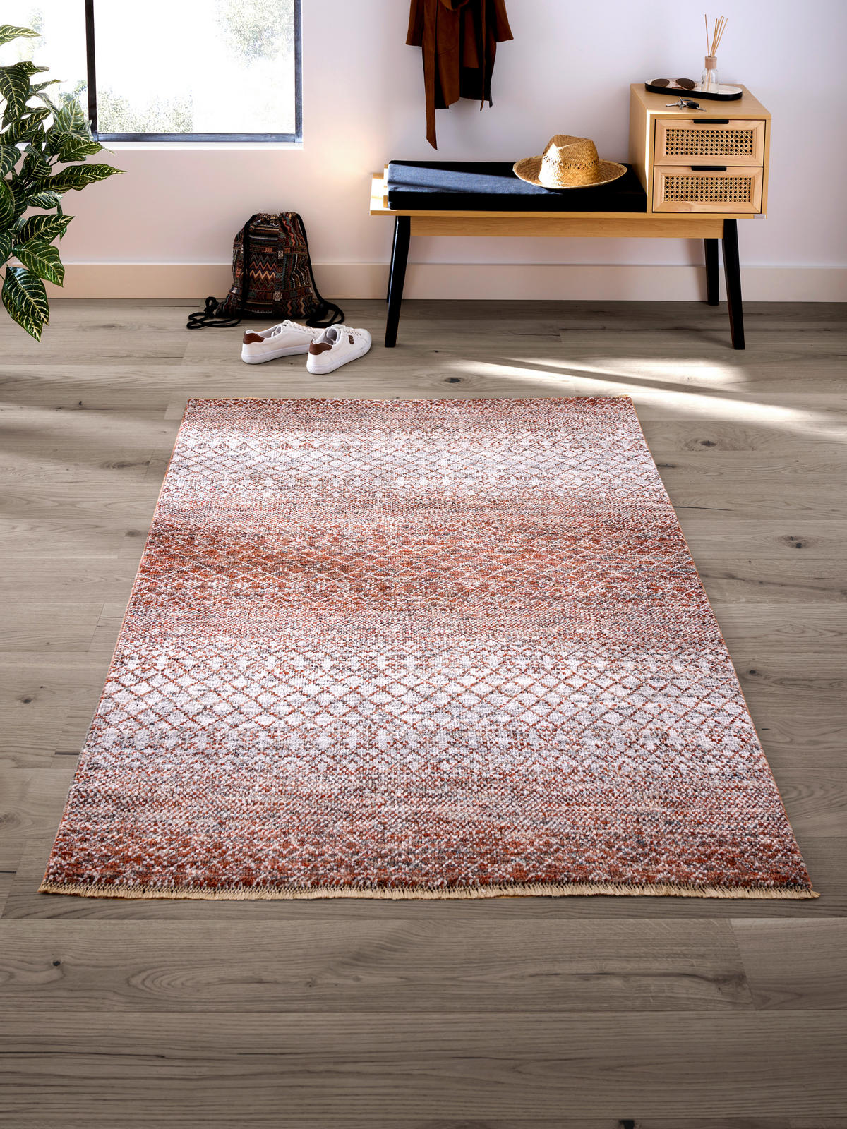 ORIENTTEPPICH  Wohnzimmer 200/300 cm Sun & Sand  Terra Terracotta rechteckig  - Terracotta, KONVENTIONELL, Textil (200/300cm) - Cazaris