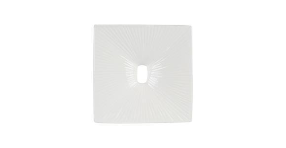 VASE 26 cm - Weiß, Design, Keramik (25/24,5/8,5cm) - Ambia Home
