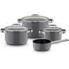 KOCHTOPFSET Fusiontec Mineral 4-teilig  - Grau, Basics, Metall (60/30/33cm) - WMF