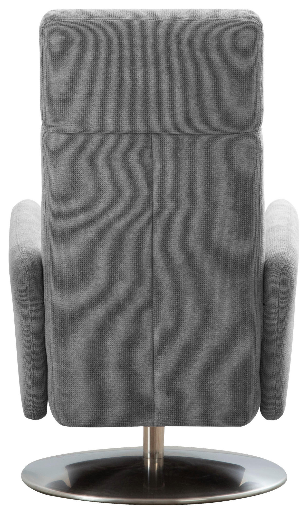 RELAXAČNÉ KRESLO, textil, sivá - sivá/chrómová, Konventionell, kov/textil (71/110/82cm) - Sit & More