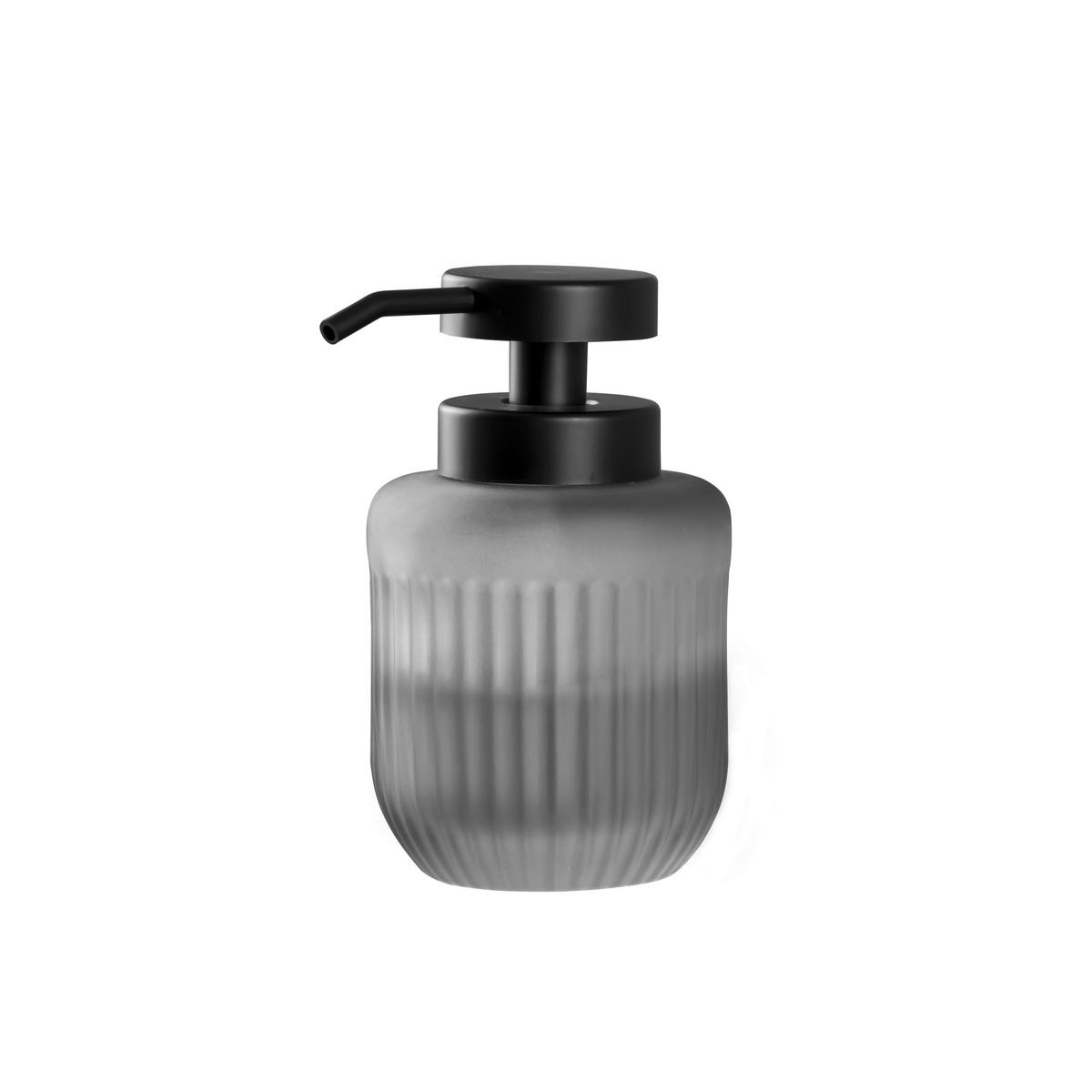 SEIFENSPENDER Kunststoff, Glas  - Grau, Basics, Glas/Kunststoff (8,5/14,3/8,5cm) - Sadena