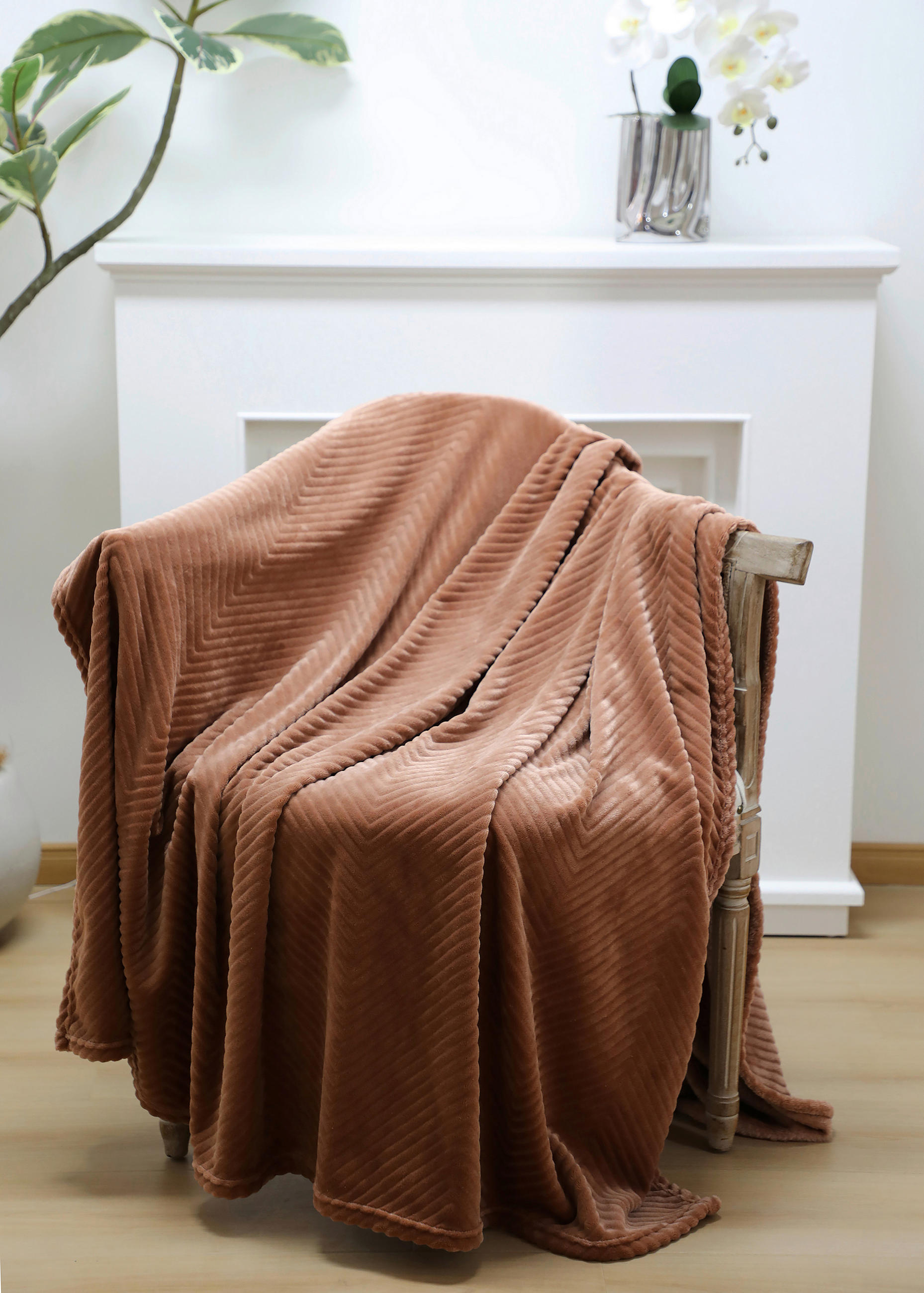ODEJA 150/200 cm rjava  - rjava, Basics, tekstil (150/200cm) - Novel