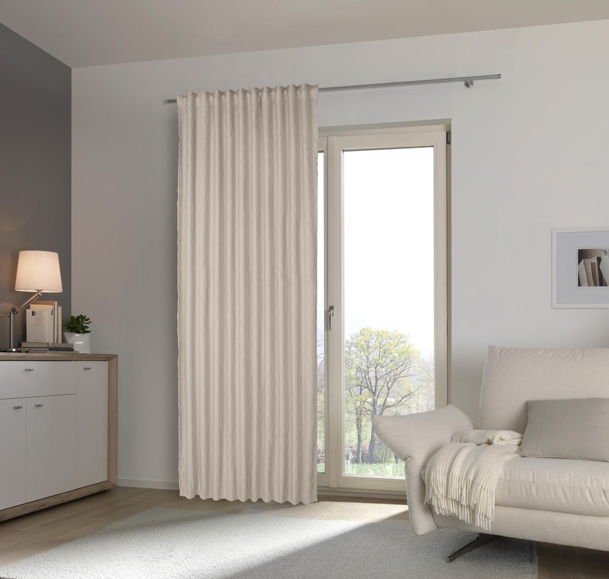 GOTOVA ZAVESA kapućino - kapućino, Osnovno, tekstil (140/280cm) - Esposa