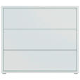 KOMMODE , 95/83/42 cm, 3 Schublade(n)  - Silberfarben/Hellgrau, Trend, Holzwerkstoff/Kunststoff (95/83/42cm) - Carryhome