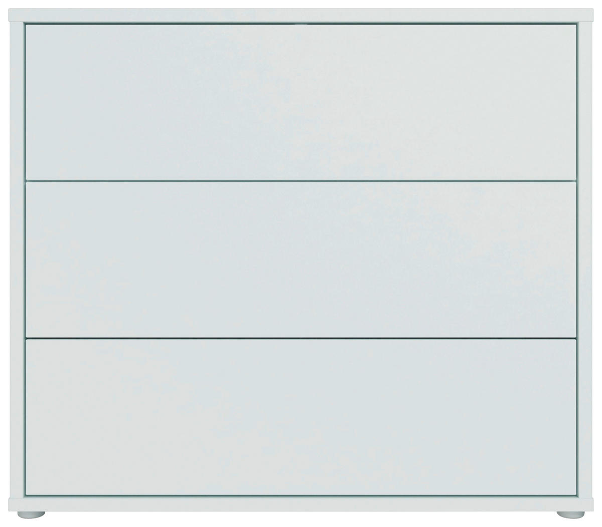 KOMMODE , 95/83/42 cm, 3 Schublade(n)  - Silberfarben/Hellgrau, Trend, Holzwerkstoff/Kunststoff (95/83/42cm) - Carryhome