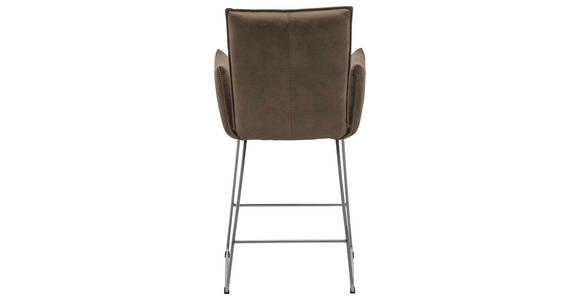 TRESENSTUHL in Schlammfarben, Edelstahlfarben - Schlammfarben/Edelstahlfarben, Design, Textil/Metall (56/98/62cm) - Valnatura