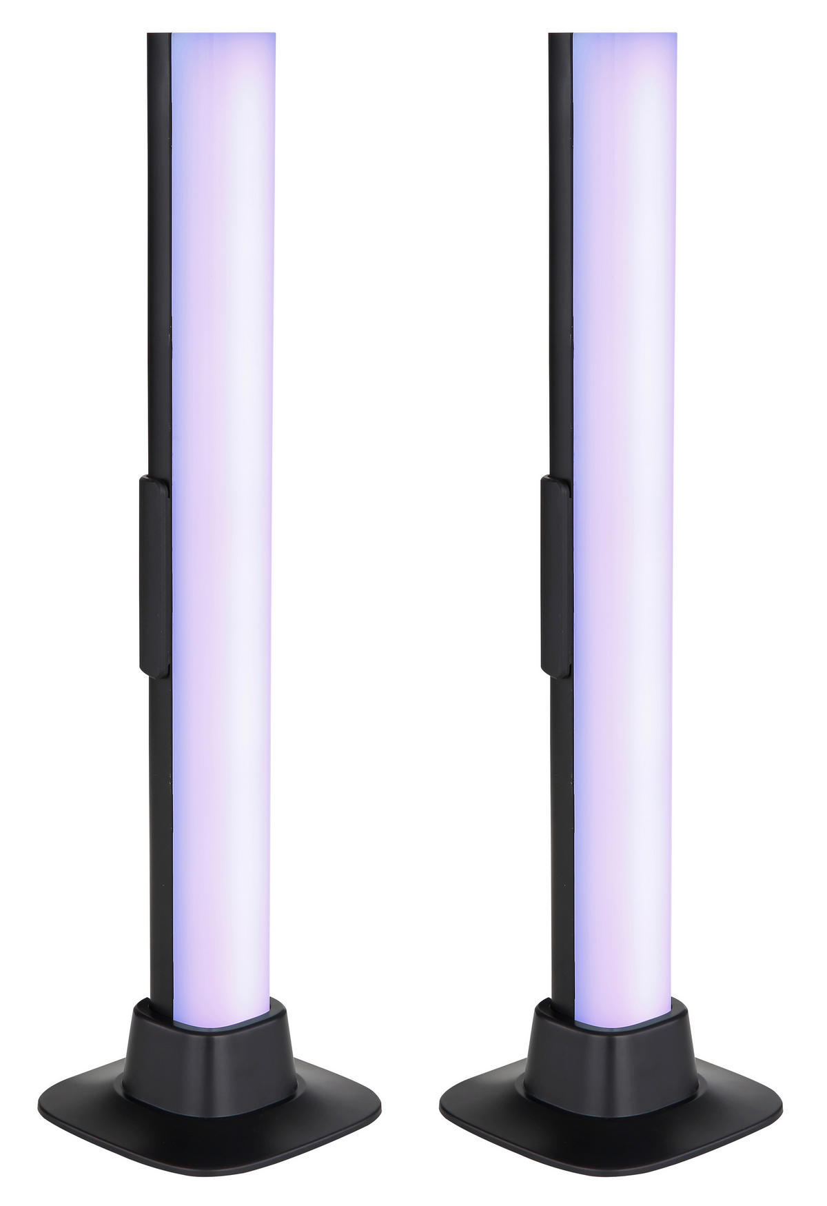 LED-Tischleuchte 2er SET - Opal/Schwarz, Design, Kunststoff (3/3/32,5cm) - Globo