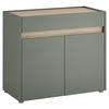 SCHUHSCHRANK Eichefarben, Salbeigrün  - Eichefarben/Salbeigrün, Design, Holzwerkstoff/Kunststoff (80/70/40cm) - Modante