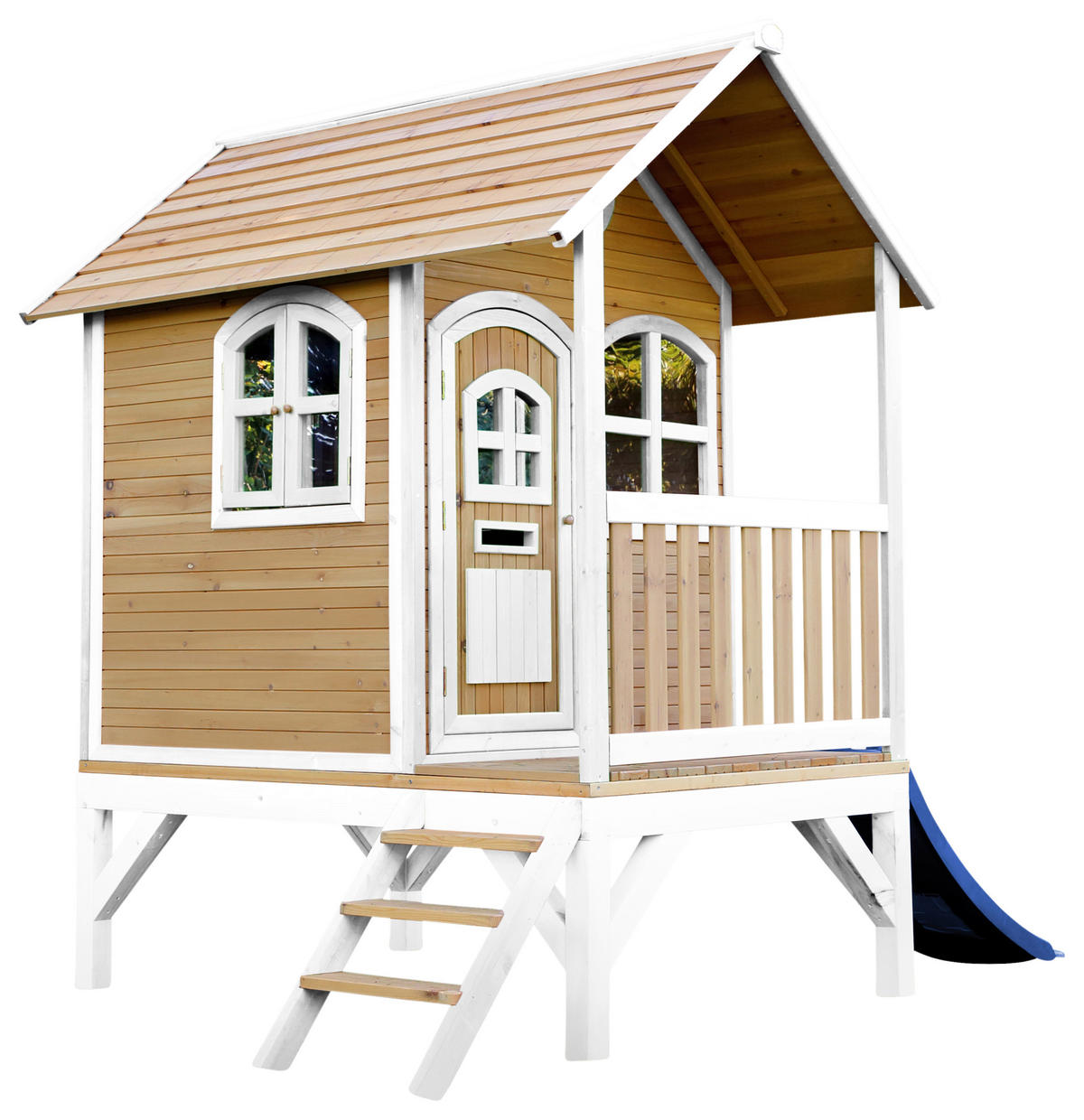 SPIELHAUS 287/231/191 cm  - Blau/Rot, KONVENTIONELL, Holz (287/231/191cm) - Ambia Garden