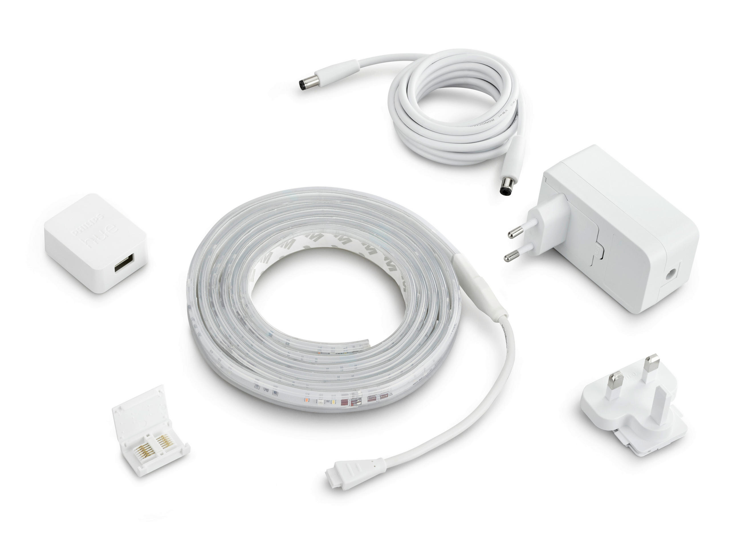 LED-STRIP White & Color Ambiance Lightstrip Basisset 2m 200 cm   - Weiß, Basics, Kunststoff (200cm) - Philips HUE