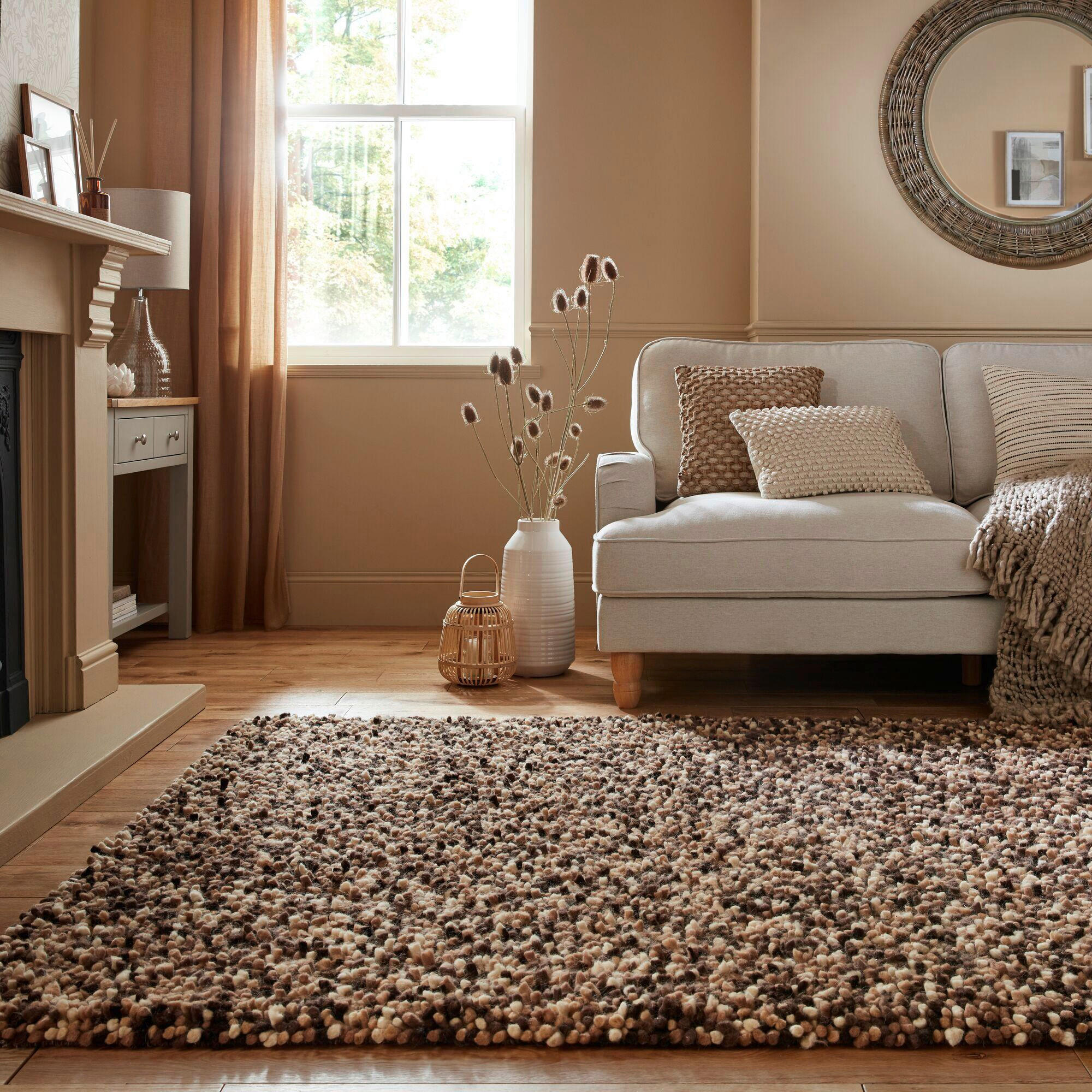 HANDWEBTEPPICH 160/230 cm UDON WOOL Braun  - Braun, KONVENTIONELL, Textil (160/230cm)
