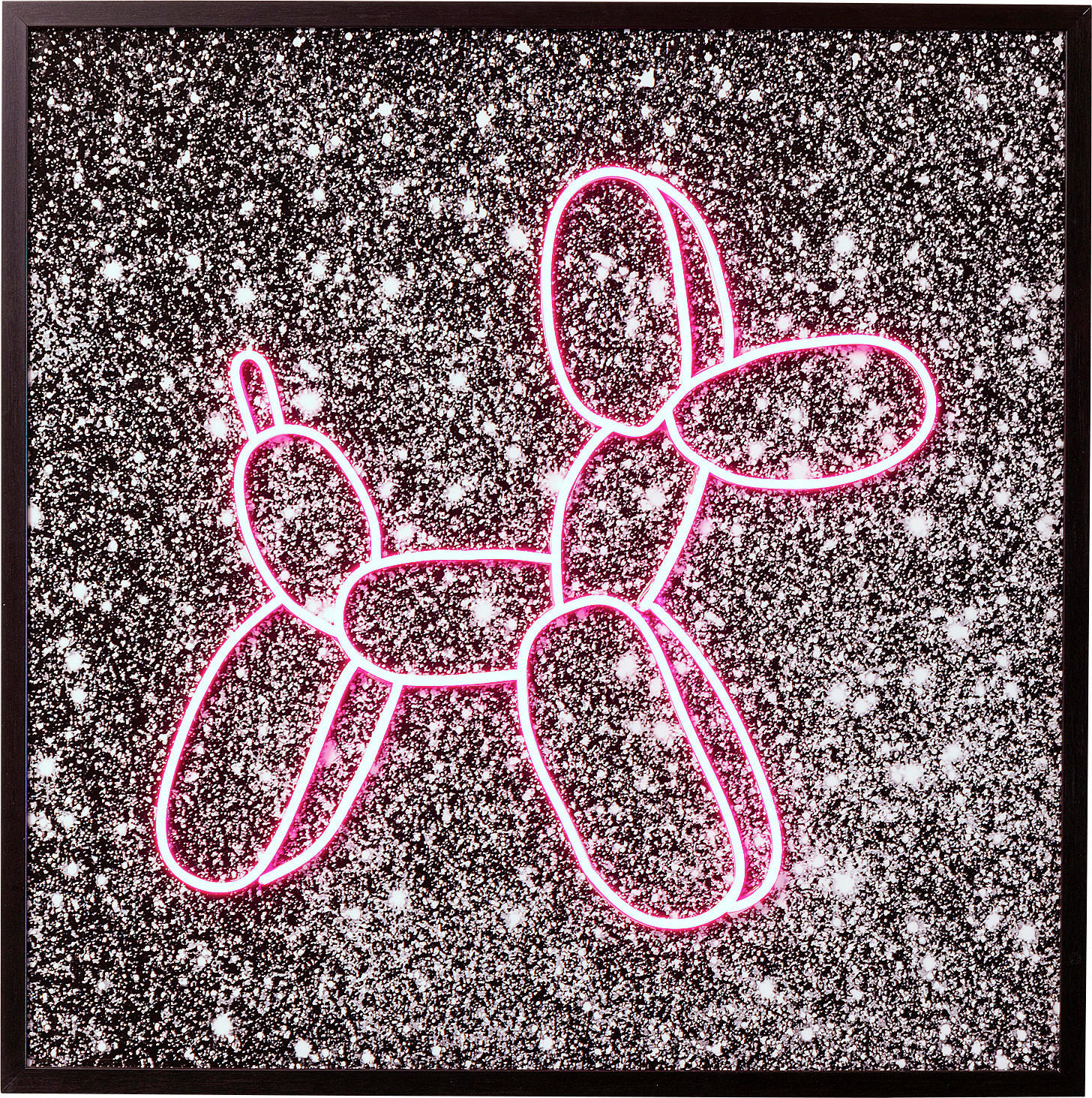 BILD 80/80/3,5 cm  - Pink/Schwarz, Trend, Kunststoff (80/80/3,5cm) - Kare-Design
