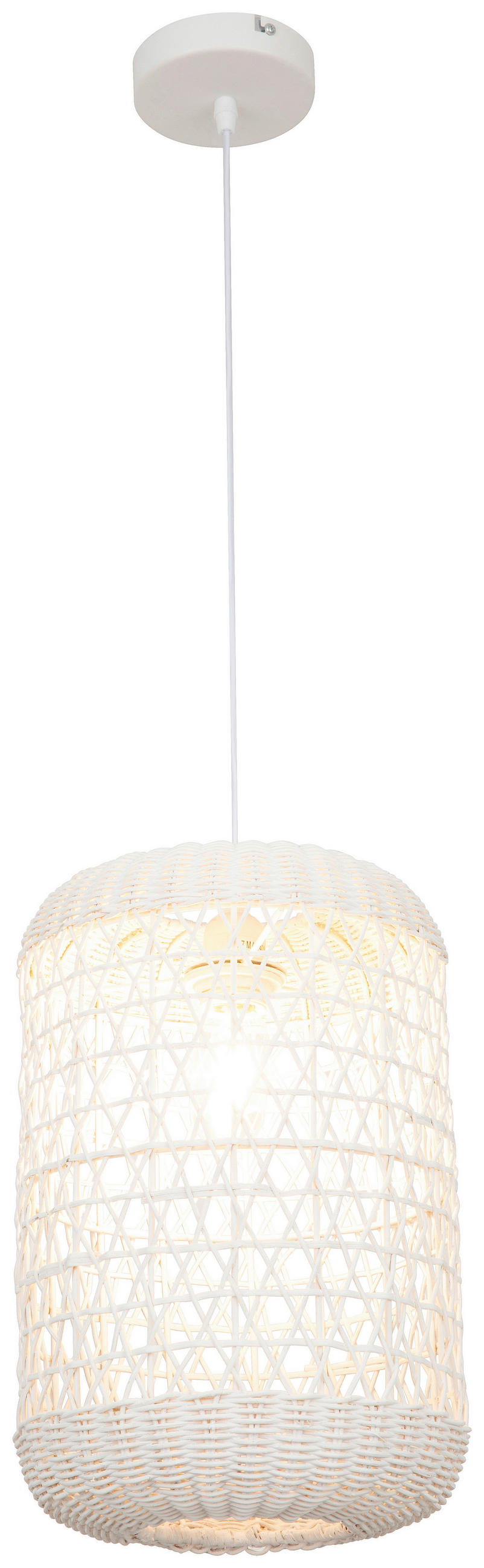 HÄNGELEUCHTE 24,5/139,5 cm   - Grauweiß, Trend, Holz/Metall (24,5/139,5cm) - Novel