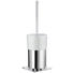 WC-BÜRSTENHALTER - Chromfarben/Weiß, Basics, Keramik/Metall (11/51/10,3cm) WC-BÜRSTENHALTER - Chromfarben/Weiß, Basics, Keramik/Metall (11/51/10,3cm)