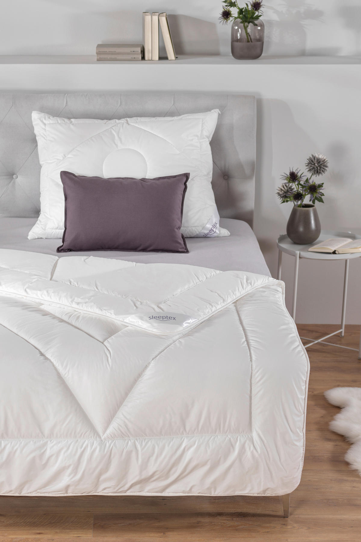 EGÉSZ ÉVES PAPLAN 140/200 cm  - fehér, Basics, textil (140/200cm) - Sleeptex