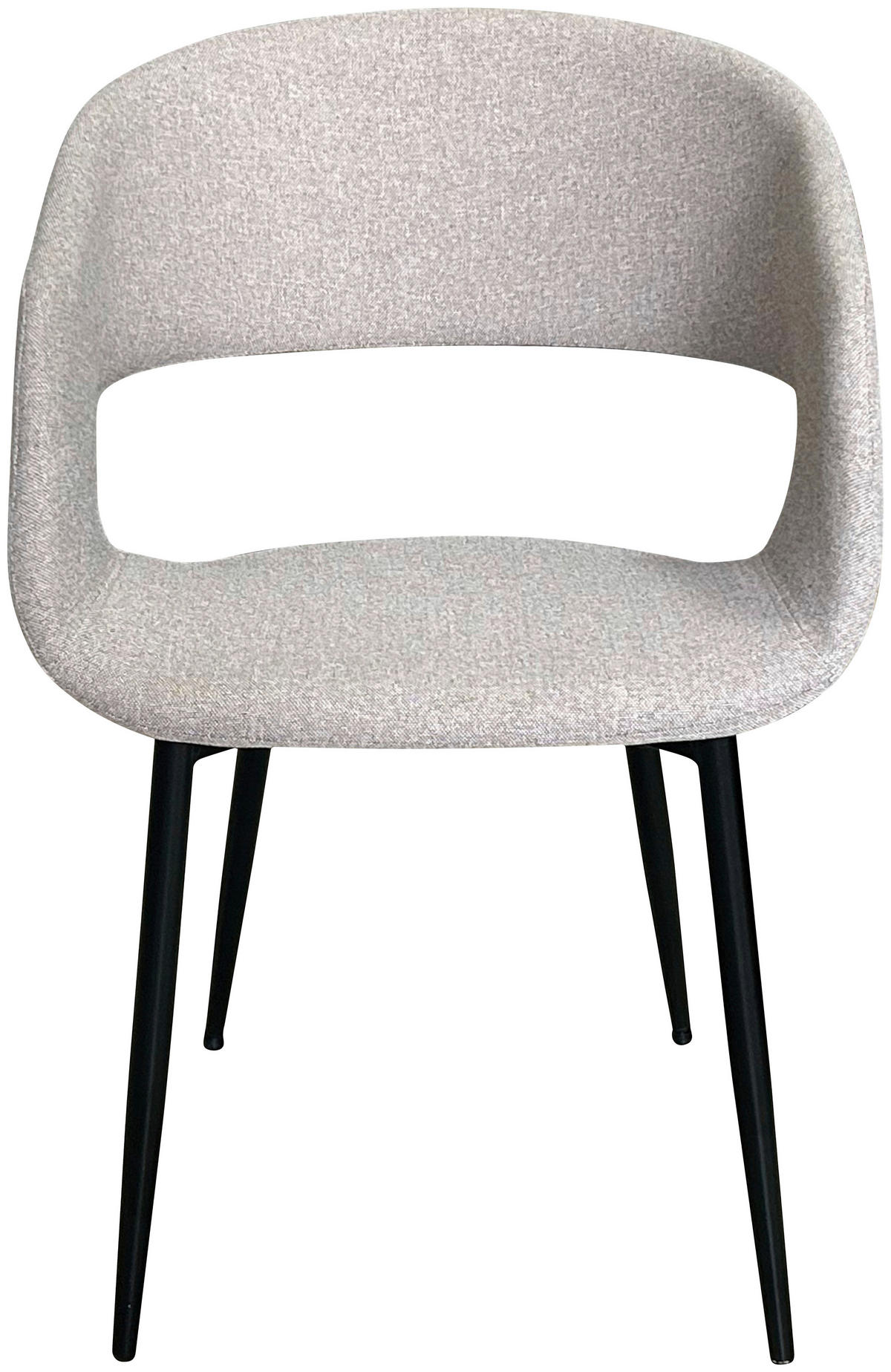 ŽIDLE S PODRUČKAMI, ocel, tkaná látka, světle šedá - černá/světle šedá, Design, kov/textil (52/77/50,5cm) - Boxxx