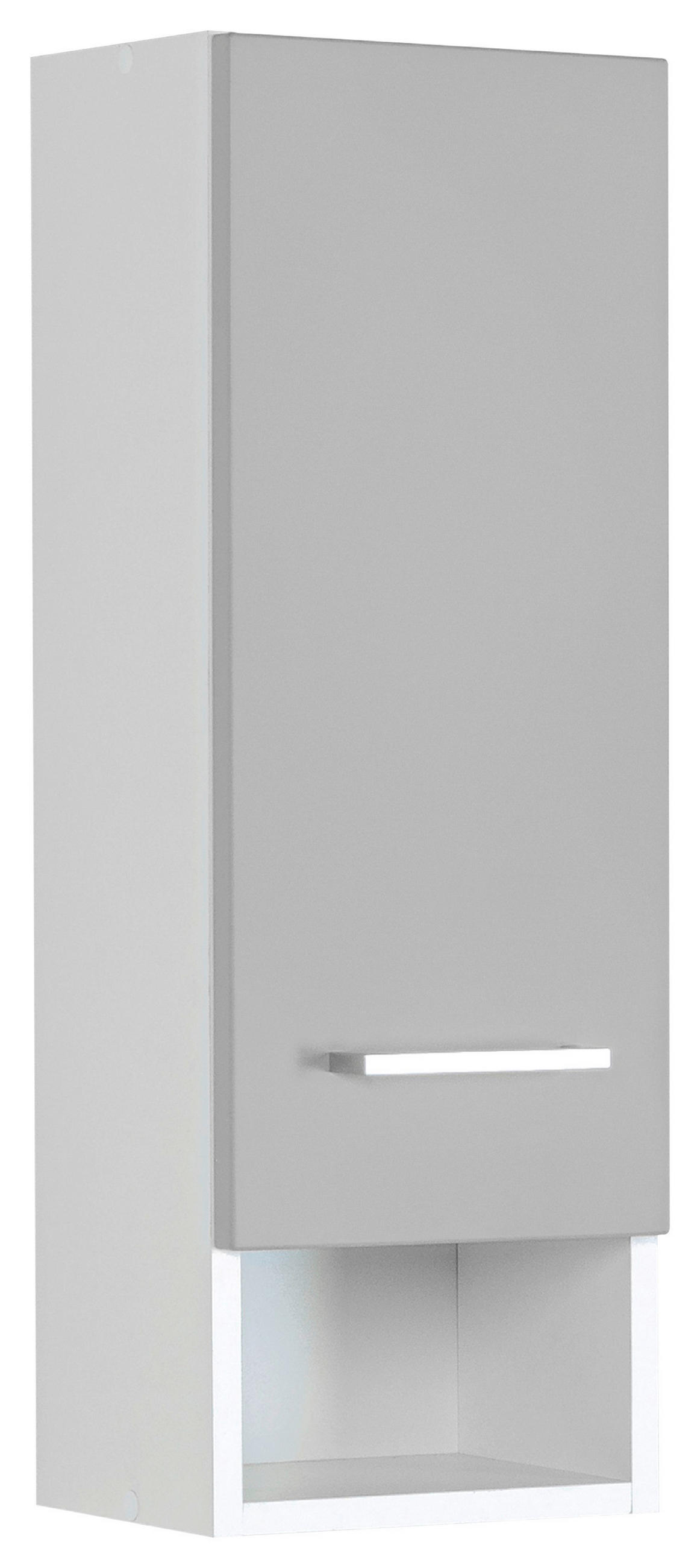 HÄNGESCHRANK 25/71/20 cm  - Weiss/Silberfarben, Modern, Holzwerkstoff/Metall (25/71/20cm) - Held