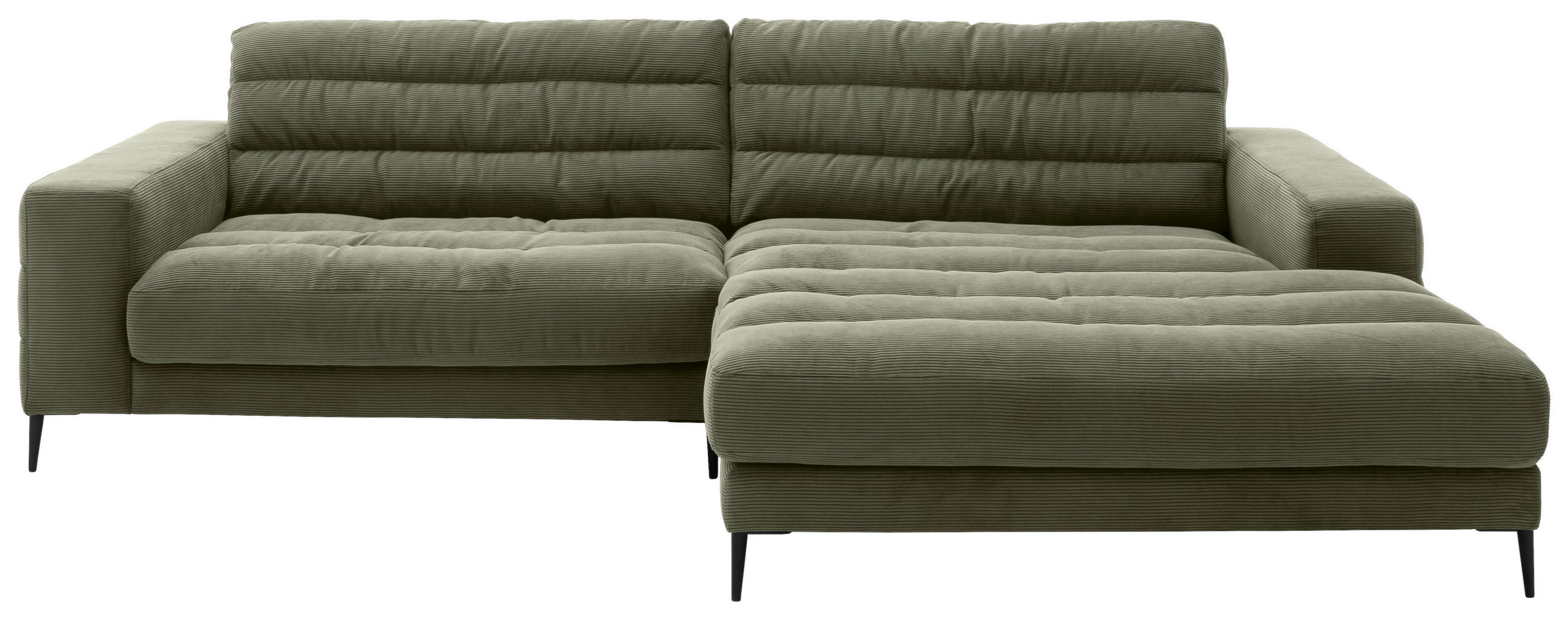 Dieter Knoll ROHOVÁ SEDAČKA, textil, kompozitní dřevo, olivově zelená