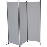 SICHTSCHUTZ - Hellgrau/Grau, Basics, Textil/Metall (165/165/25,2cm) - Boxxx