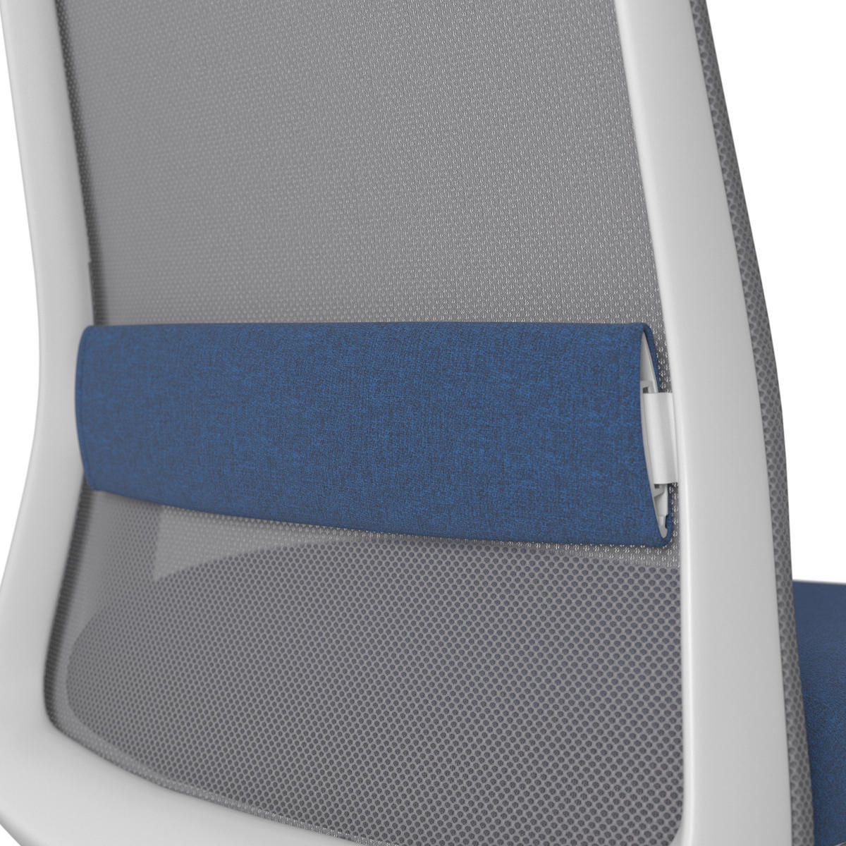 DREHSTUHL Blau, Grau, Weiß  - Blau/Weiß, MODERN, Kunststoff/Textil (70/103-115/70cm)