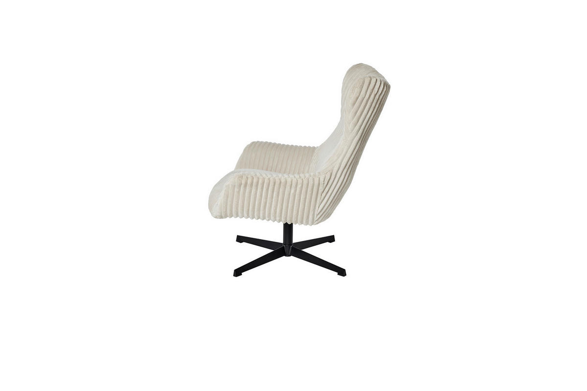 RELAXSESSEL Holzwerkstoff Schwarz, Weiss  - Weiss/Schwarz, Modern, Holzwerkstoff (83/102/80cm) - MID.YOU