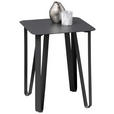 BEISTELLTISCH quadratisch Schwarz  - Schwarz, Design, Metall (40/40/50cm) - Xora