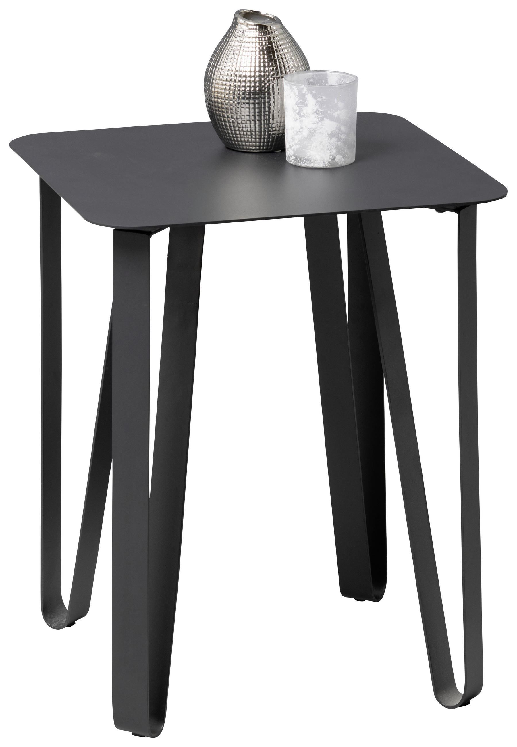 ODKLÁDACÍ STOLEK, černá - černá, Design, kov (40/40/50cm) - Xora