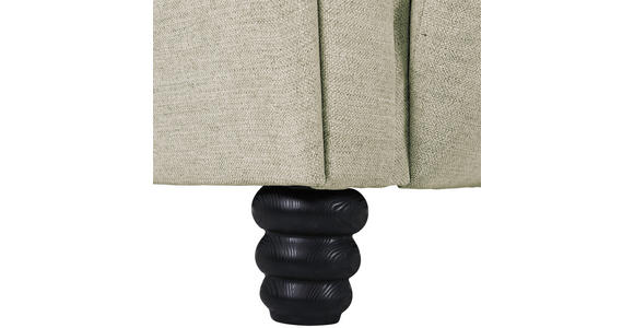 BIGSOFA Flachgewebe Beige - Beige/Schwarz, KONVENTIONELL, Holz/Textil (290/78/115cm) - Carryhome