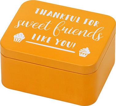 VORRATSDOSE  - Orange, Trend, Metall (12/6/10cm) - Birkmann