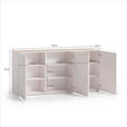 SIDEBOARD  181,7/89/43 cm  - Kaschmir/Eichefarben, Design, Holzwerkstoff/Kunststoff (181,7/89/43cm) - Voleo