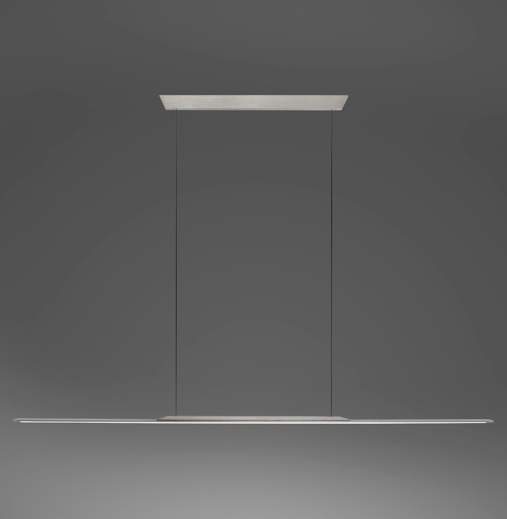 ZÁVĚSNÉ LED SVÍTIDLO, 125/2,5/150 cm - šedá, Design, kov/plast (125/2,5/150cm) - Neuhaus PURE