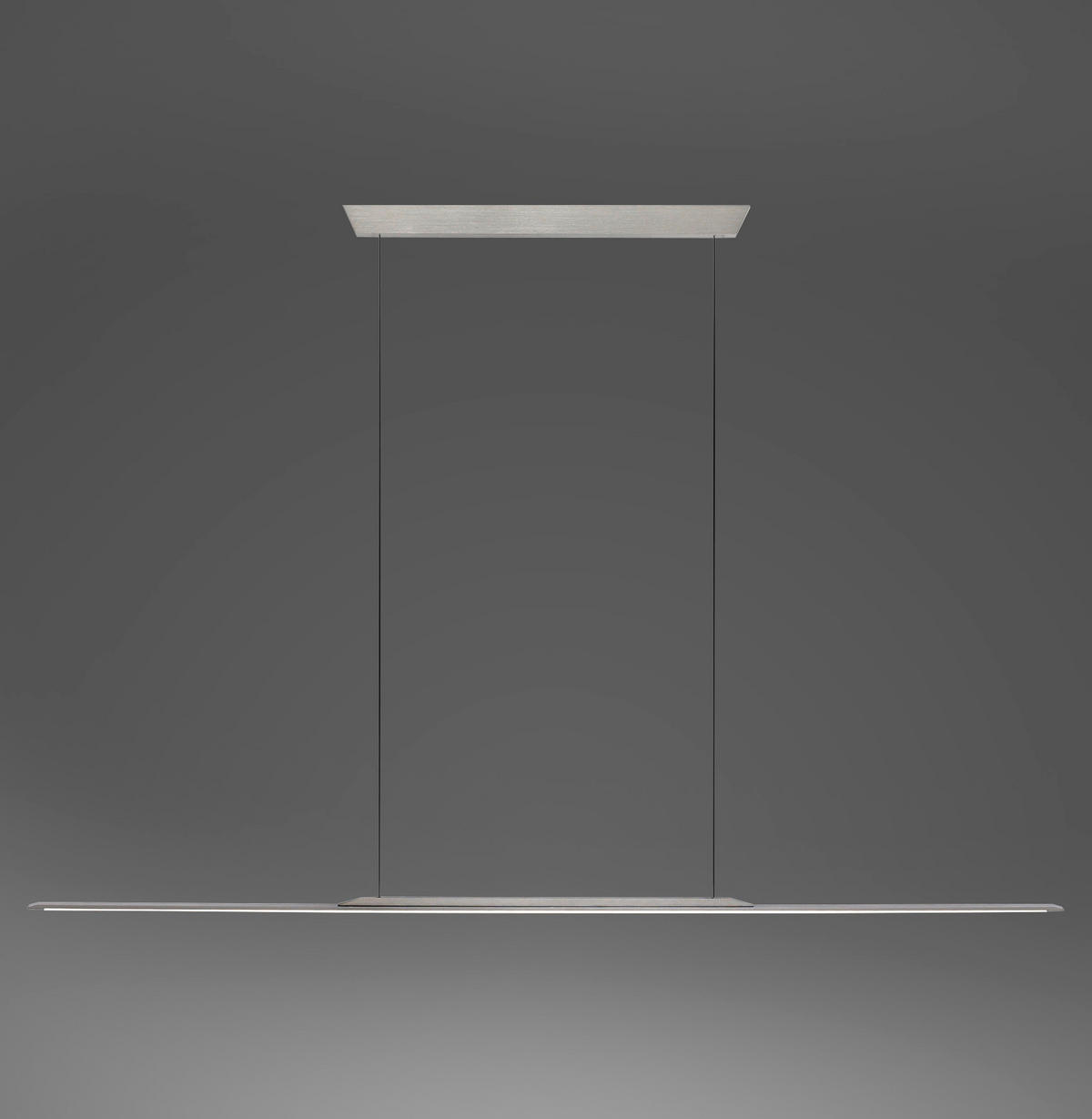 ZÁVĚSNÉ LED SVÍTIDLO, 125/2,5/150 cm  - šedá, Design, kov/plast (125/2,5/150cm) - Neuhaus PURE
