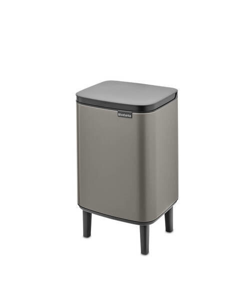SZEMETESVÖDÖR 7 l  - fekete/platinaszürke, Design, műanyag/fém (7Ll) - Brabantia