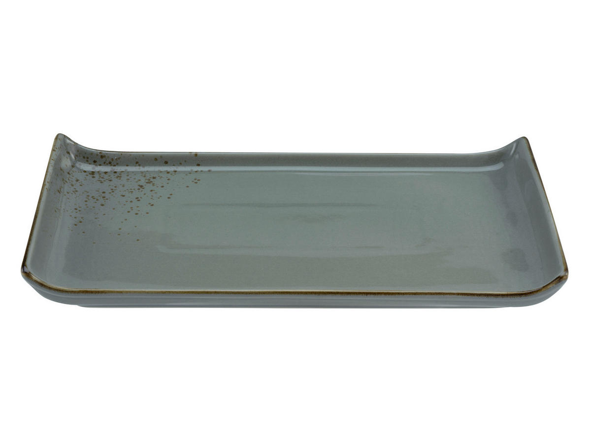 SERVIERPLATTE - Grau, Trend, Keramik (16,5/33cm) - Creatable
