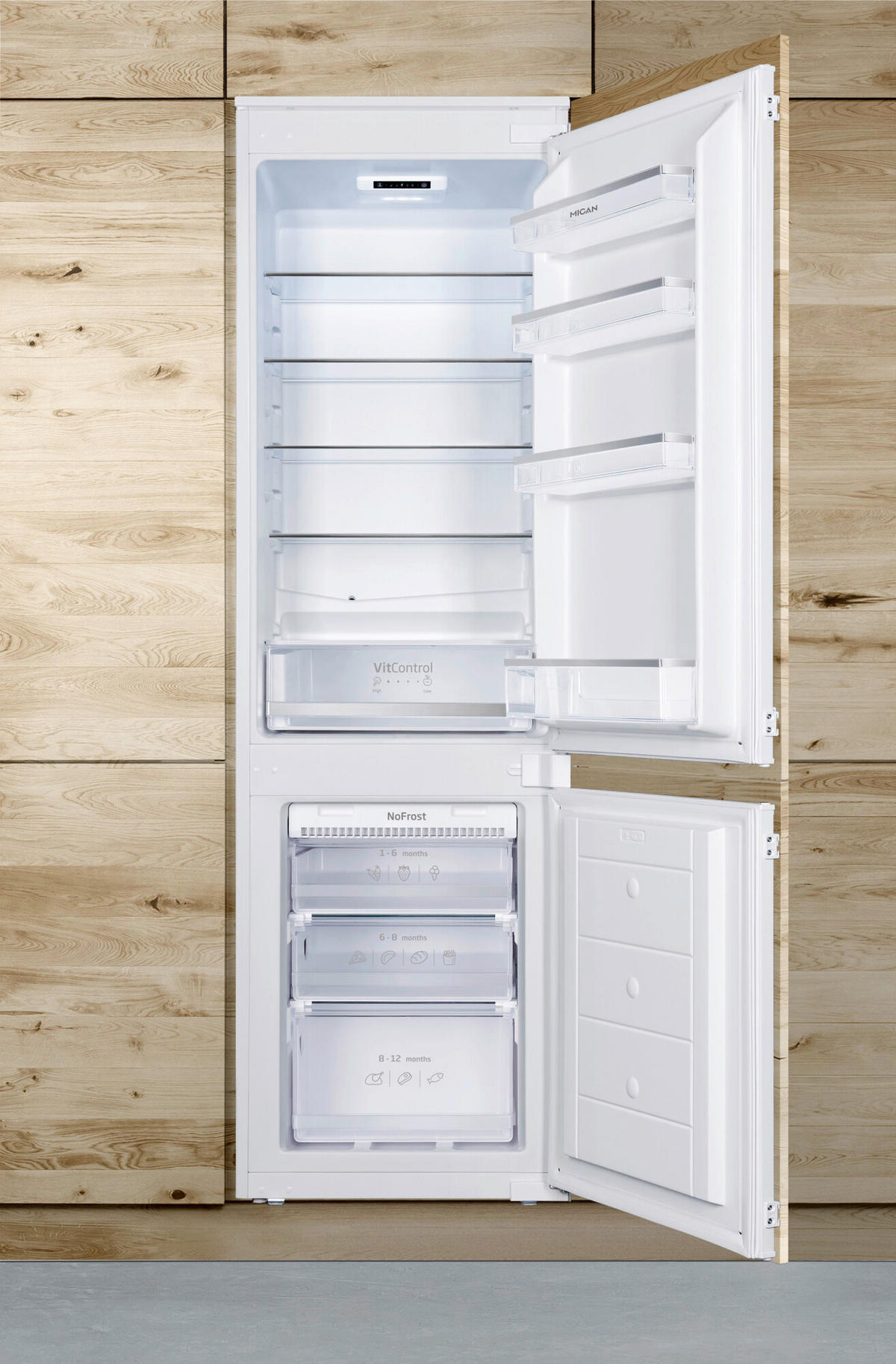 KÜHL-GEFRIER-KOMBINATION 30851  - Weiß, Basics, Metall (54/176,9/54cm) - Mican