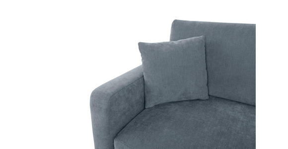 2-SITZER-SOFA in Chenille Blau  - Blau/Schwarz, KONVENTIONELL, Kunststoff/Textil (233/90/110cm) - Carryhome